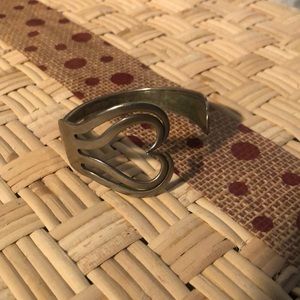 Beautiful Silver Plate Heart Bracelet